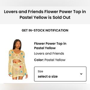 Lovers and friends yellow set. Perfect for a coverup and super cute!